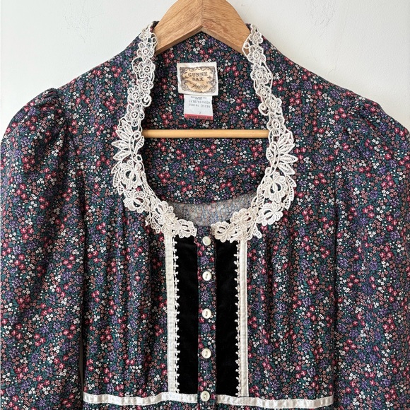 1970s Gunne Sax Floral Prairie Dress - Picture 6 of 11